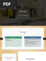 Computer Fundamentals - Storage