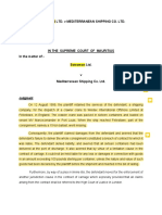 Sotramon LTD V Mediterranean Shipping Co LTD 2013 SCJ 135