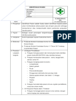 Sop Identifikasi Pasien