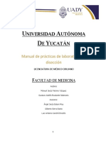 Manual de Prácticas de Laboratorio de Disección