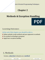 Chapter 2 Methods and Exception