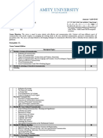 Communication Skills Syllabus Sem 1