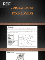 Formation of Rock Layers - Week 5