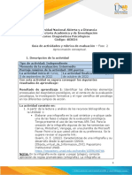 Guía de Actividades y Rúbrica de Evaluación Fase 2 - Aproximación Conceptual