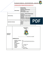 ESTRUCTURA DE PRESENTACIÓN DE INFORMES UPEA 2022 I Marzo