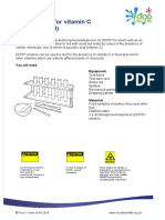 Testing For Vitamin C Ascorbic Acid Ws 1416fs