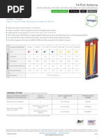 14-Port Antenna: 7-Band, 14-Port, 65°, XPOL, Panel Antenna, Variable Tilt, 1403 MM