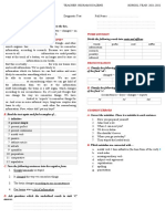 Diagnostic Test 2021-2022 Hicham Ouazene