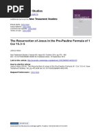 James Ware (2014) - The Resurrection of Jesus in The Pre-Pauline Formula of 1 Cor 15,3-5. New Testament Studies 60.4, Pp. 475-498