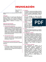 Elementos y Tipos de Comunicacion para Quinto Grado de Secundaria