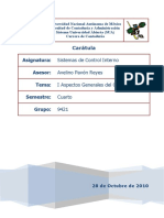 Aspectos Generales de Control Interno