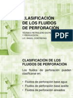 Clasificación de Los Fluidos de Perforación