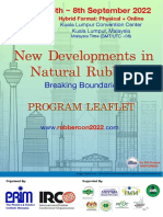 Rubbercon 2022 Program Leaflet