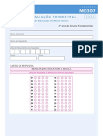 Primeira Avaliação Trimestral: Matemática