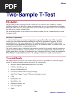 Two Sample - T Test