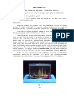 Inorganic - AVCL 3B-Precipitation & Solubility CHEMICAL GARDEN Lab Guide Pp. 30-31