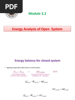 Module 3.2 Energy Analysis of Open System