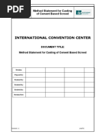 Method Statement For Casting of Cement Based Screed-Checked by Const - Team