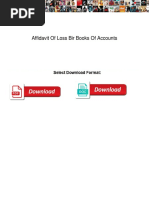 Affidavit of Loss Bir Books of Accounts