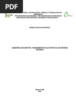 (Araujo, 2019) Saberes Docentes-Fundamentos Da Prática No Ensino Técnico