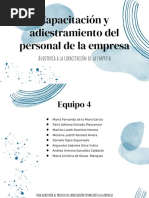 Capacitación y Adiestramiento Del Personal de La Empresa