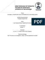 Concepto y Clasificación de Las Actividades de La Vida Diaria (AVD)