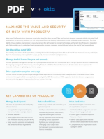 Productiv Okta Data Sheet 2111