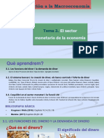 Tema 3. El Sector Monetario de La Economía