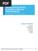 Francais 6e Rives Bleues Livre Du Professeur Dbid - 5db0778d097c47b2438b46a7