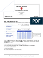 2007 Chem Promo P1 (MCQ)