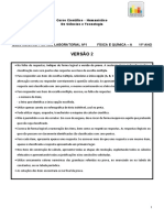 Questionário Prático-Laboratorial Nº1 11º Ano 2021-2022 V2