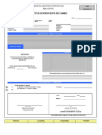 Formatos de Orden de Cambio