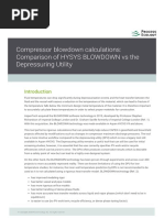 BLOWDOWN Technology Vs DPU in Aspen HYSYS V10