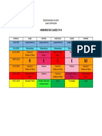 Horario de Tercero