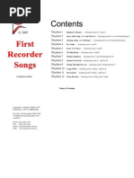 First Recorder Songs First Recorder Songs