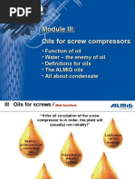 Almig - Module III - Oils For Screw Compressors