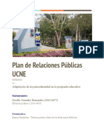 Plan de Relaciones Públicas UCNE