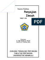 Praktikum Penyajian Ilmiah 2011a