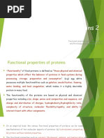 Functional Properties of Proteins