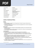 Limits of Authority Policy 2018 FINAL