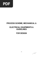 Process Scheme Mechanical & Electrical Equipments & Guidlines For Design