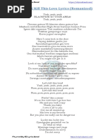 BLACKPINK Kill This Love Lyrics (Romanized + Korean)