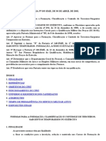 Normas para A Formação, Classificação e Controle de Terceiros-Sargentos Temporários No Exército