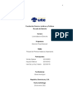 Tribunal de 1era. Instancia Unipersonal.