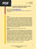 ALANIS, M. e ITURRIZA, J. (2017) Geografía y Sociología. Encuentros y Similitudes en El Estudio de La Morfología Urbana