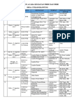 Roundown Acara Kegiatan PHBN Dan Phbi