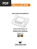 MasterCAN Display 35 - оperation - manual - v - 3.1