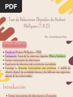 Test de Relaciones Objetales de Herbert Phillipson (T.R.O) : Ps. Constanza Paz