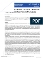 364.4T-10 Determining The Load Capacity of A Structure When As-Built Drawings Are Unavailable (TechNote)