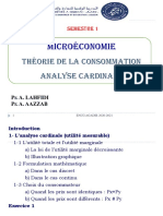 Théorie Du Consommateur (Analyse Cardinale)